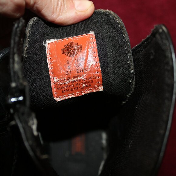 Vintage Ladies Harley Davidson Ankle Boots - Picture 3 of 6
